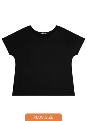 Secret Glam - Blusa Feminina Plus Size Preto - SECRET GLAM