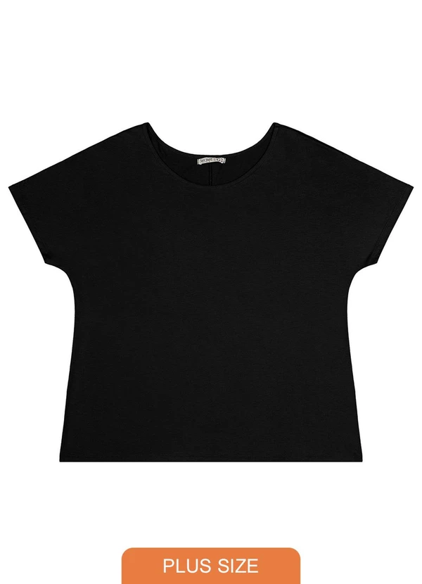 Secret Glam - Blusa Feminina Plus Size Preto