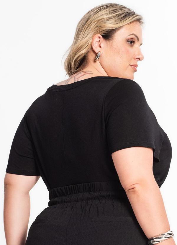 Secret Glam - Blusa Feminina Plus Size Preto 2