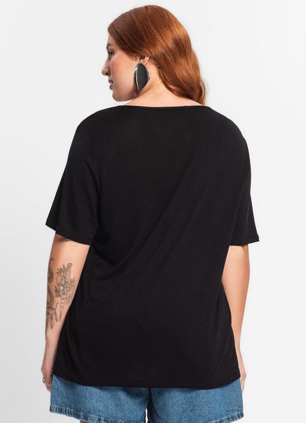 Secret Glam - Blusa Feminina Plus Size Preto 2