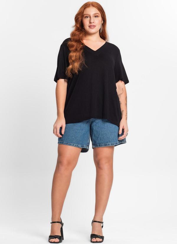 Secret Glam - Blusa Feminina Plus Size Preto 3