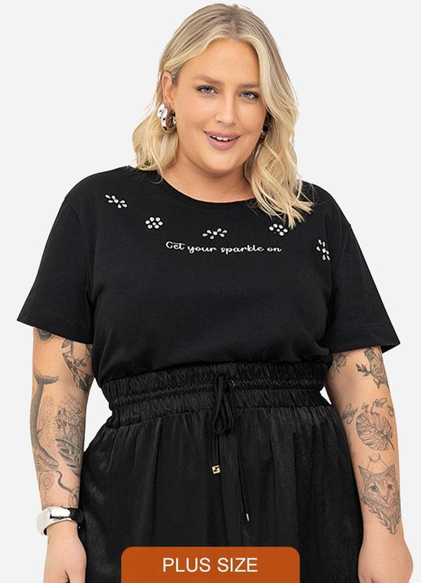 Secret Glam - Blusa Feminina Plus Size Preto