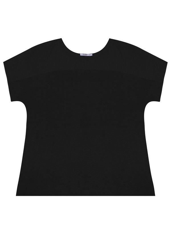 Secret Glam - Blusa Feminina Plus Size Preto 2