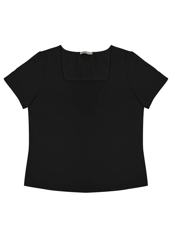 Secret Glam - Blusa Feminina Plus Size Preto 4