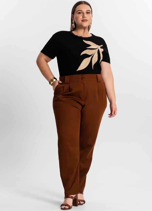 Secret Glam - Blusa Feminina Plus Size Preto 3