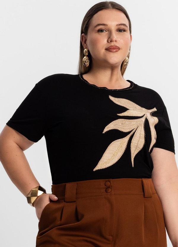 Secret Glam - Blusa Feminina Plus Size Preto 4