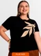 Secret Glam - Blusa Feminina Plus Size Bege - variação: Preto