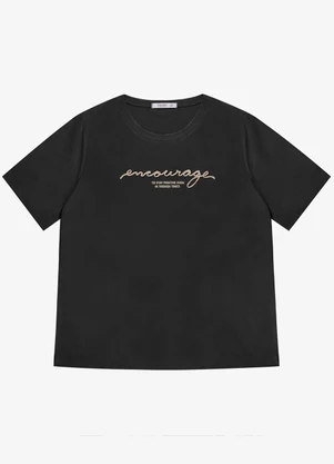 Secret Glam - Blusa Feminina Plus Size Preto - SECRET GLAM