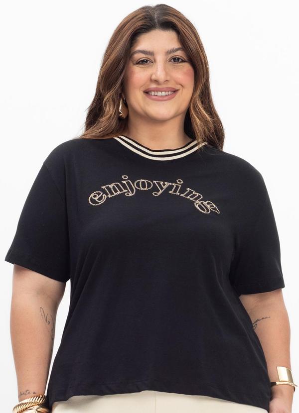 Secret Glam - Blusa Feminina Plus Size Preto 4