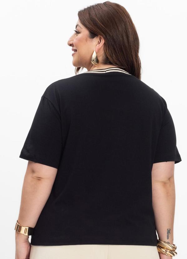 Secret Glam - Blusa Feminina Plus Size Preto 3