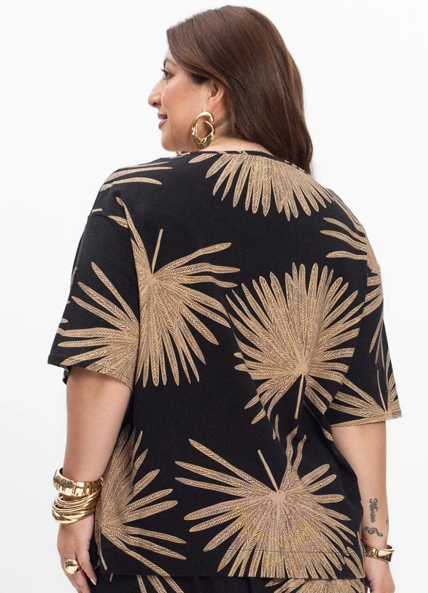 Secret Glam - Blusa Feminina Plus Size Preto 2