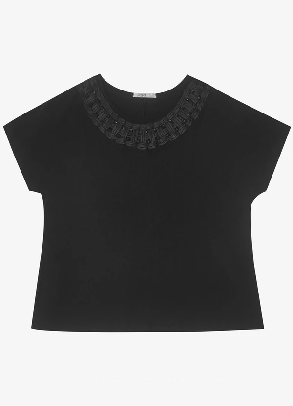Secret Glam - Blusa Feminina Plus Size Preto 5