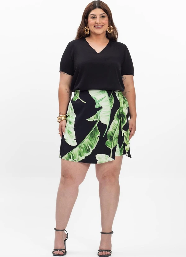 Secret Glam - Blusa Feminina Plus Size Preto 4