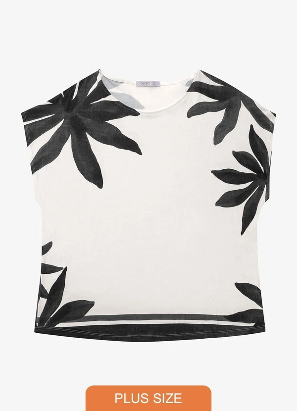 Secret Glam - Blusa Feminina Plus Size Preto