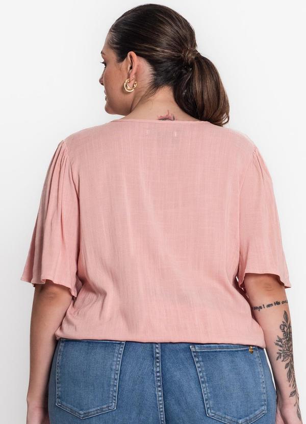 Secret Glam - Blusa Feminina Plus Size Rosa 2