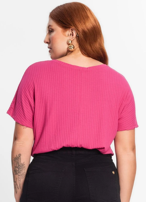Secret Glam - Blusa Feminina Plus Size Rosa 2