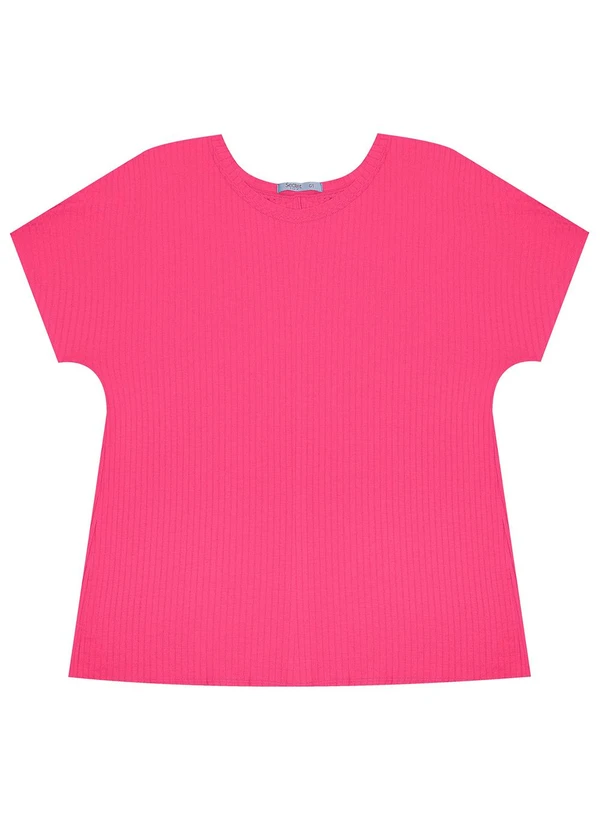 Secret Glam - Blusa Feminina Plus Size Rosa
