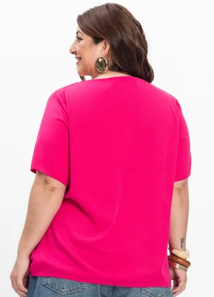 Secret Glam - Blusa Feminina Plus Size Rosa - SECRET GLAM