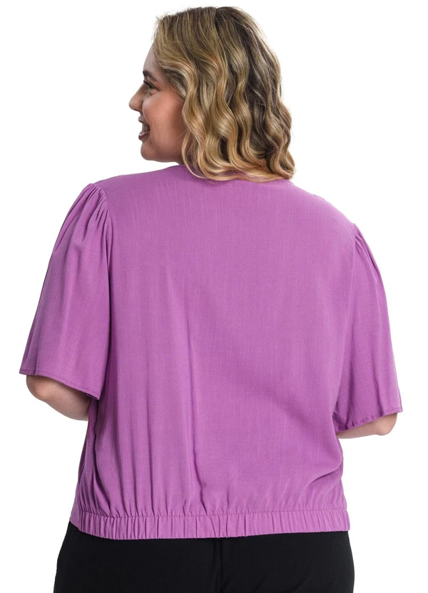 Secret Glam - Blusa Feminina Plus Size Roxo 2