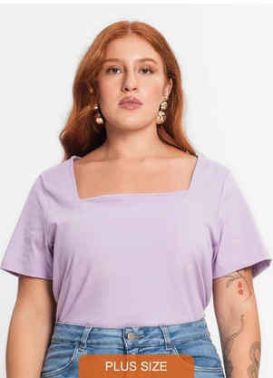 Secret Glam - Blusa Feminina Plus Size Roxo - SECRET GLAM