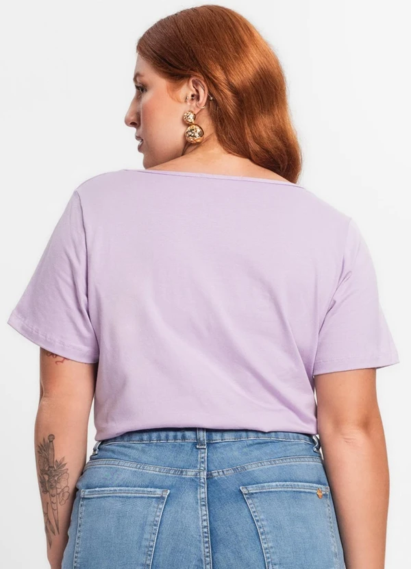 Secret Glam - Blusa Feminina Plus Size Roxo 2