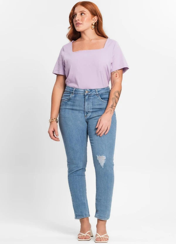 Secret Glam - Blusa Feminina Plus Size Roxo 3