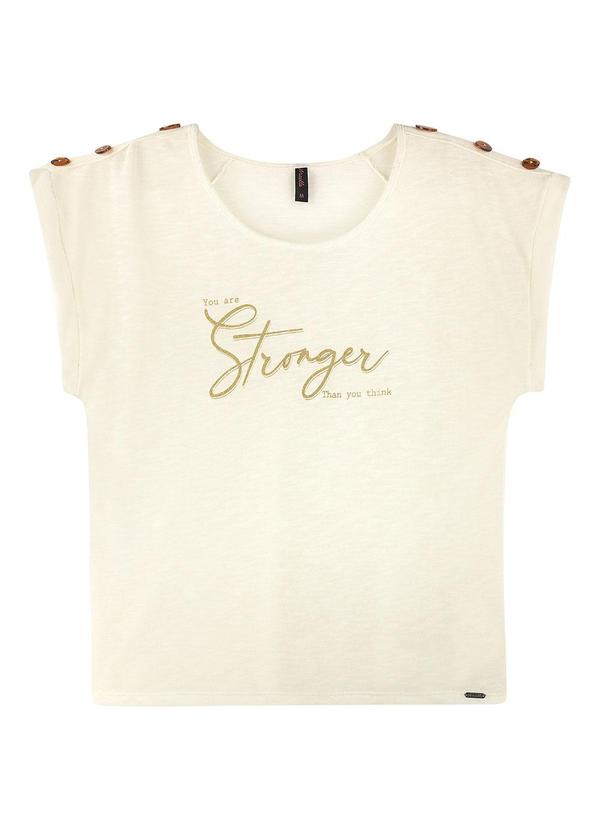 Maelle - Blusa Feminina Plus Size Stronger Branco 3