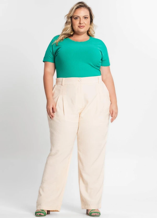 Secret Glam - Blusa Feminina Plus Size Verde 3