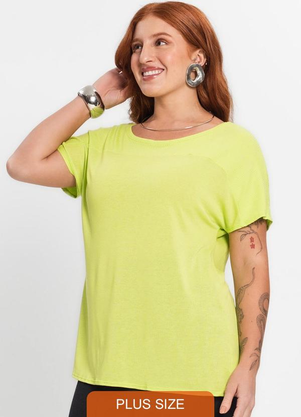 Secret Glam - Blusa Feminina Plus Size Verde