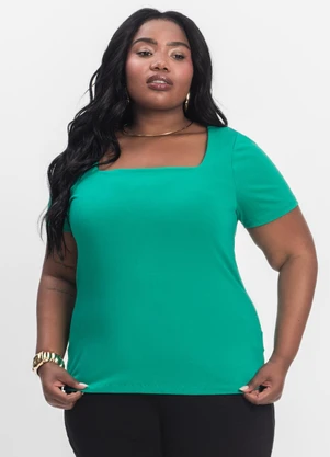 Secret Glam - Blusa Feminina Plus Size Verde - SECRET GLAM