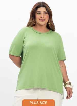 Secret Glam - Blusa Feminina Plus Size Verde - SECRET GLAM