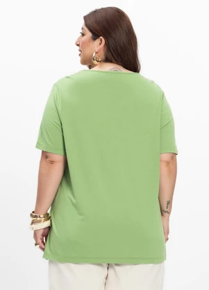 Secret Glam - Blusa Feminina Plus Size Verde - SECRET GLAM