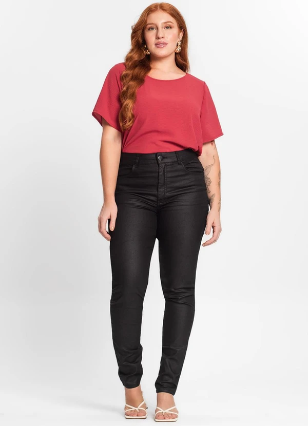Secret Glam - Blusa Feminina Plus Size Vermelho 3
