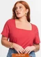 Secret Glam - Blusa Feminina Plus Size Bege - variação: Vermelho