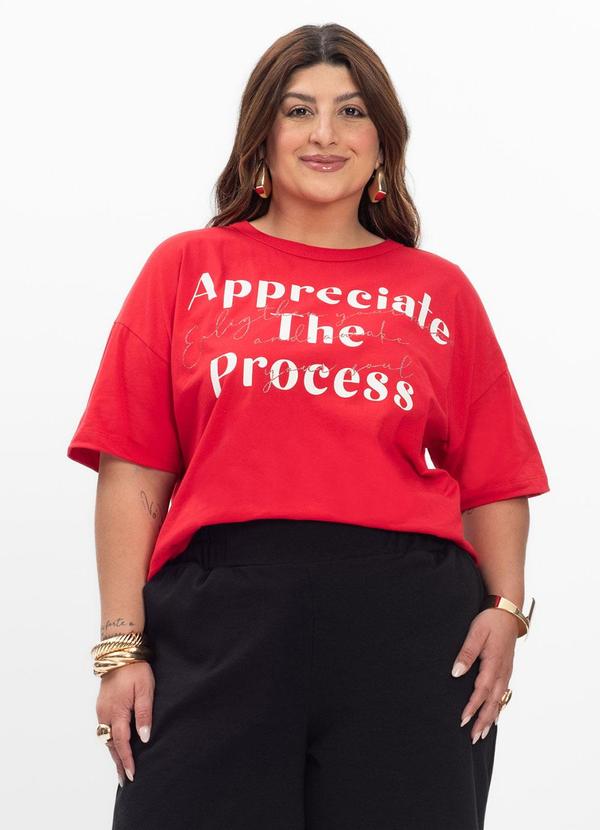 Secret Glam - Blusa Feminina Plus Size Vermelho 4