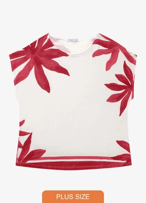 Secret Glam - Blusa Feminina Plus Size Vermelho - SECRET GLAM