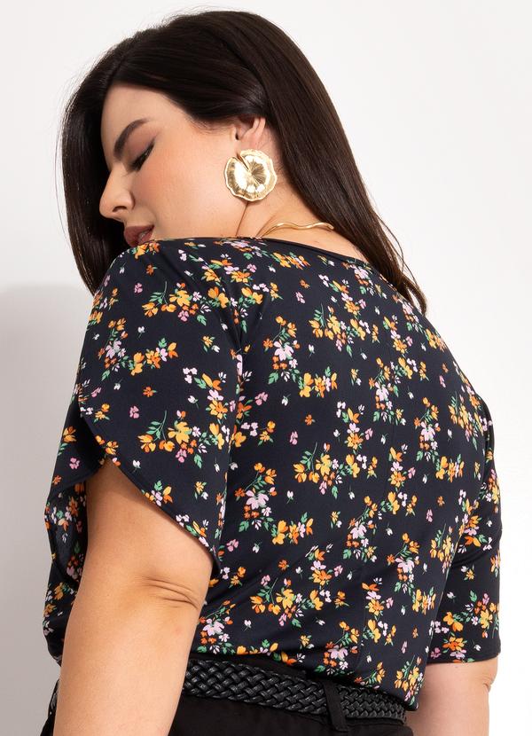 Marguerite - Blusa Floral Miúdo em Malha Fria 2