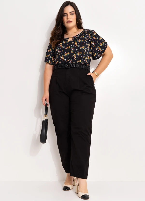 Marguerite - Blusa Floral Miúdo em Malha Fria 3