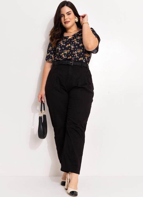 Marguerite - Blusa Floral Miúdo em Malha Fria 5