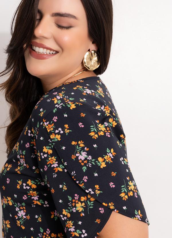 Marguerite - Blusa Floral Miúdo em Malha Fria 6