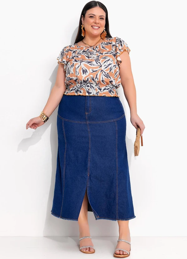 Marguerite - Blusa Floral Orgânico em Jersey Acetinado 4