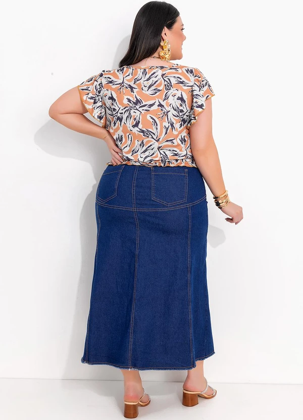 Marguerite - Blusa Floral Orgânico em Jersey Acetinado 3