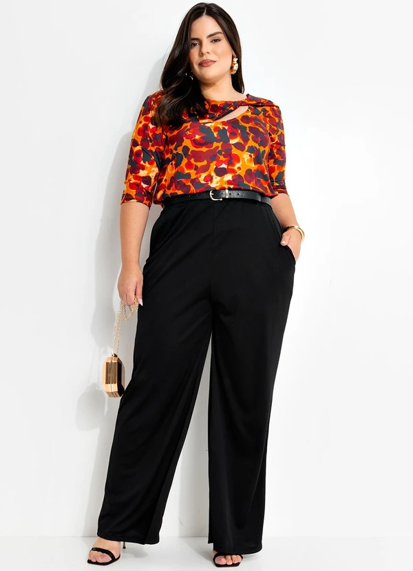 Marguerite - Blusa Fogo Mesclado em Malha Fria 3