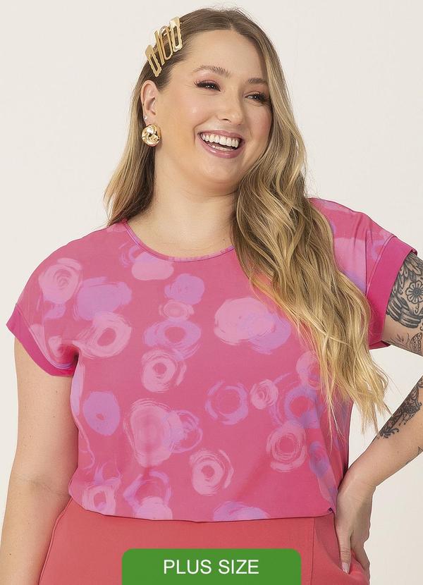 Habana - Blusa Fresquinha Plus Size Rosa