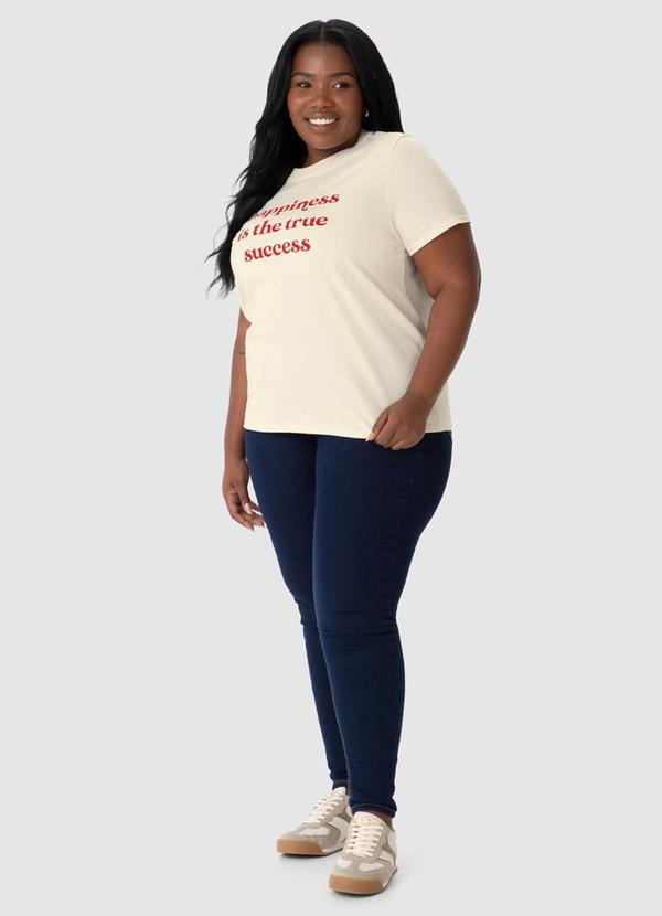 Malwee - Blusa Happiness Is The True Sucess Bege 4