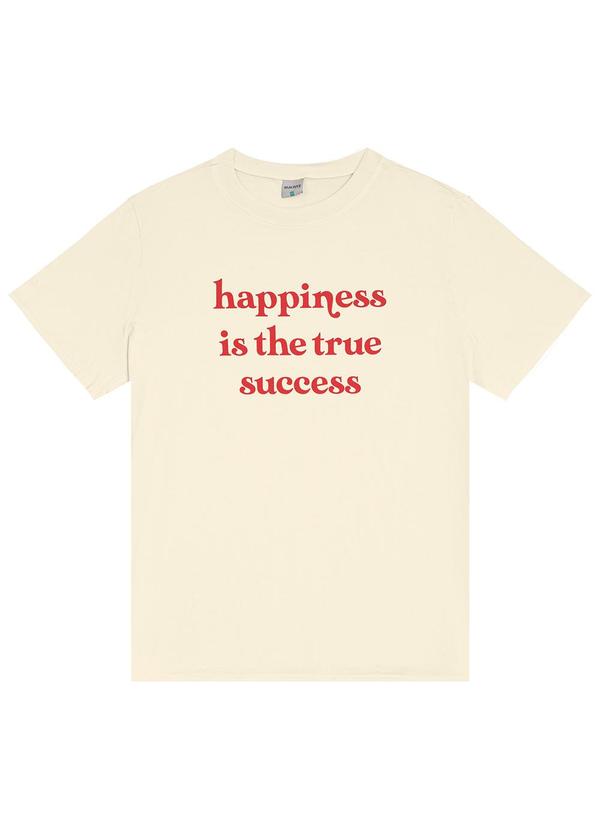 Malwee - Blusa Happiness Is The True Sucess Bege 5