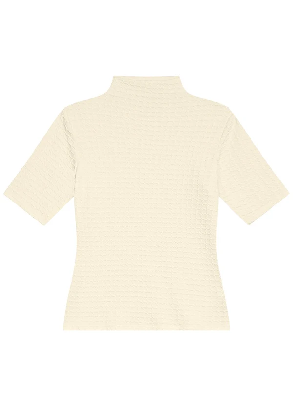 Malwee - Blusa Justa Texturizada Plus Bege 5