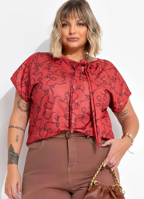 Marguerite - Blusa Laço em Jersey Acetinado 2
