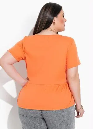 Marguerite - Blusa Laranja em Malha - MARGUERITE