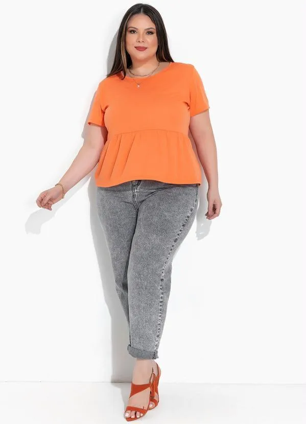 Marguerite - Blusa Laranja em Malha 2